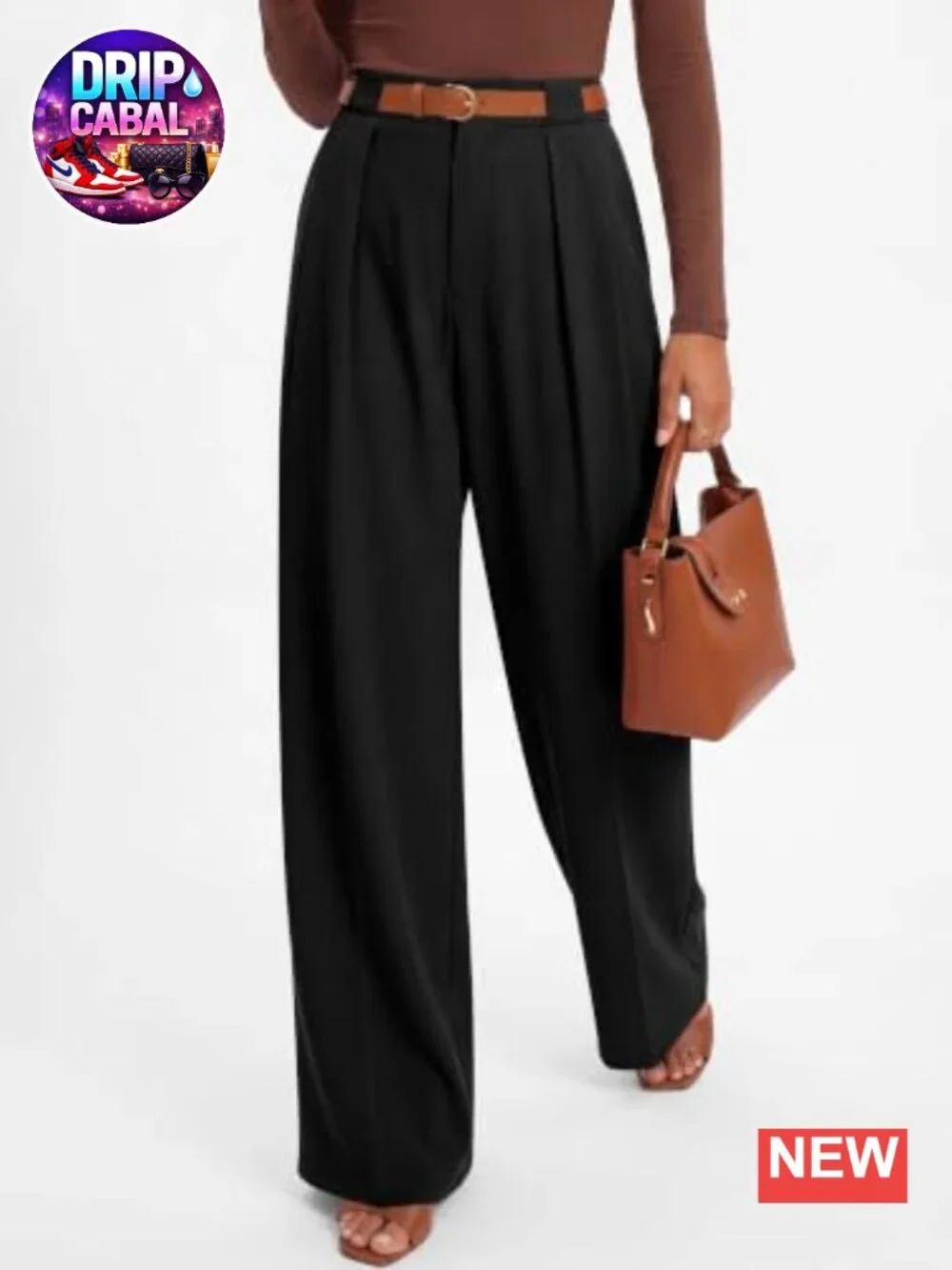 High Waisted Wide Leg Dress Work Pants, Business Casual Office Trousers,